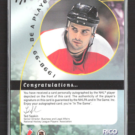 1998 In The Game Be A Player Rico Fata #171 auto Auto