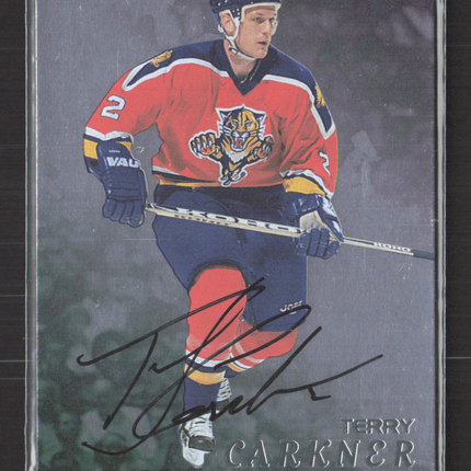 1998 Be A Player Terry Carkner #207 auto Auto