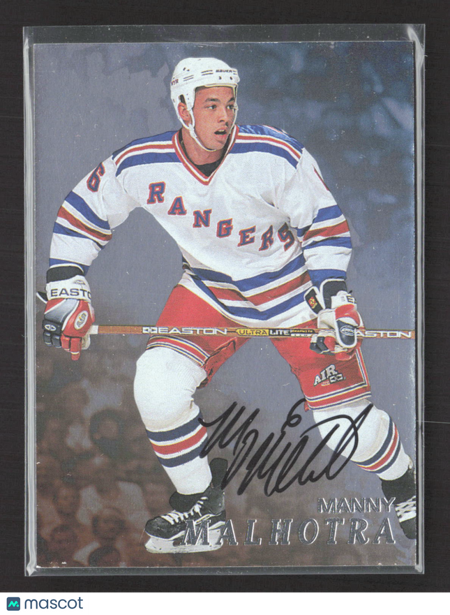 1998 Be A Player Manny Malhotra #241 auto Auto