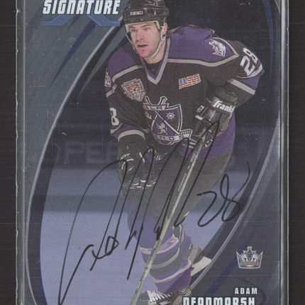 2002 In The Game BAP Signature Series Adam Deadmarsh #139 auto Auto