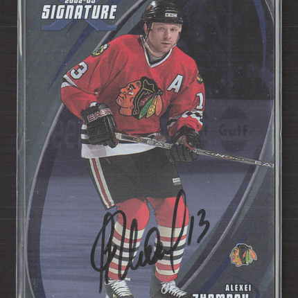 2002 In The Game BAP Signature Series Alexei Zhamnov #139 auto Auto