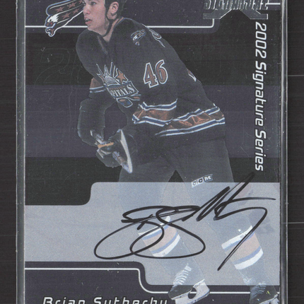 2002 In The Game Signature Series Brian Sutherby #223 auto Auto