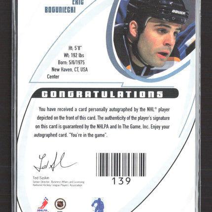 2003 In The Game BAP Signature Series Eric Boguniecki #150 auto Auto