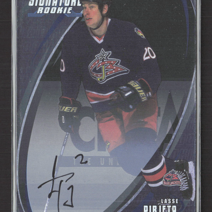 2003 In The Game Signature Series Lasse Pirjeta #189 auto Auto