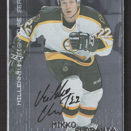 1999 In The Game Millennium Signature Series Mikko Eloranta #27 auto Auto