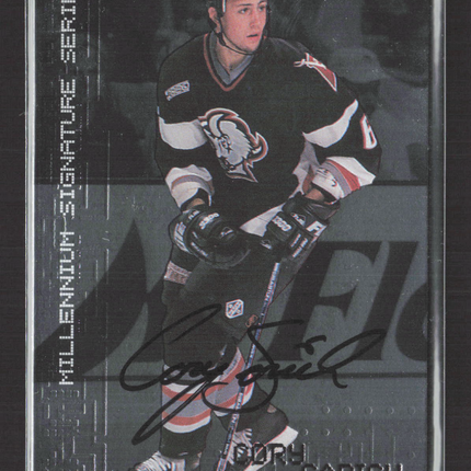 1999 In The Game Millennium Signature Series Cory Sarich #37 auto