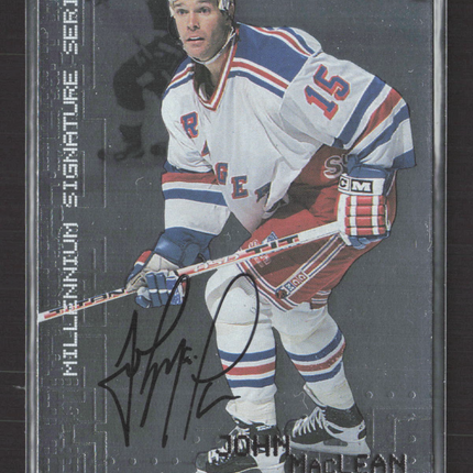 1999 In The Game Millennium Signature Series John MacLean #162 auto Auto