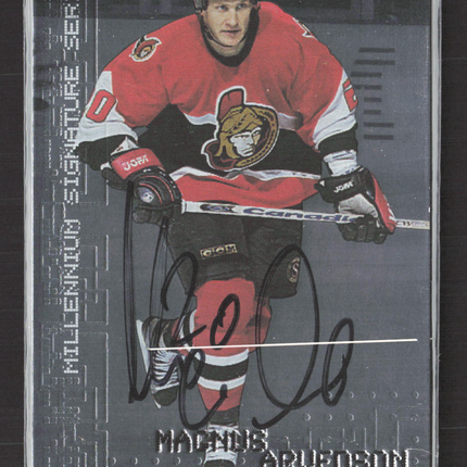 1999 In The Game Millennium Signature Series Magnus Arvedson #171 auto