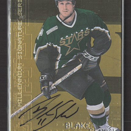 1999 In The Game Millennium Signature Series Blake Sloan #74 auto gold