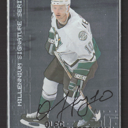1999 In The Game Millennium Signature Series Oleg Tverdovsky #3 auto Auto