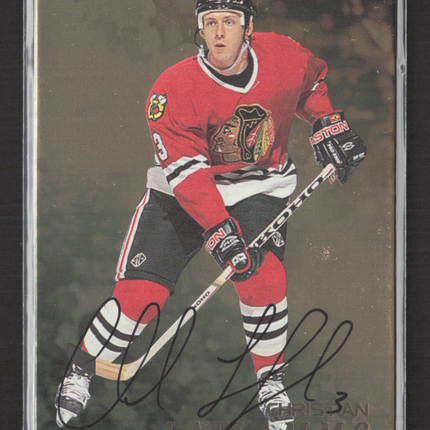 1998 Be A Player Christian Laflamme #32 auto Auto