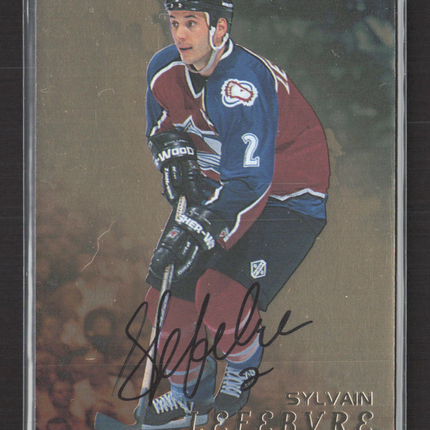 1998 Be A Player Sylvain Lefebvre #184 auto Auto