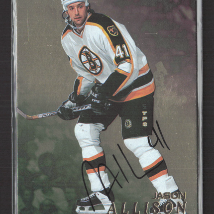 1998 In The Game Be A Player Jason Allison #156 auto Auto