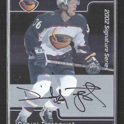 2002 In The Game Signature Series Daniel Tjarnqvist #202 auto Auto