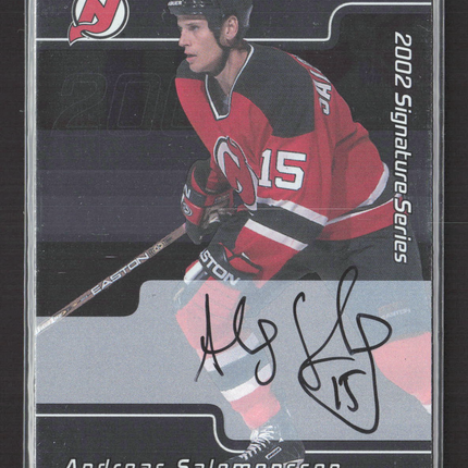 2002 In The Game Signature Series Andreas Salomonsson #203 auto Auto