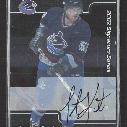2002 In The Game Signature Series Justin Kurtz #205 auto Auto