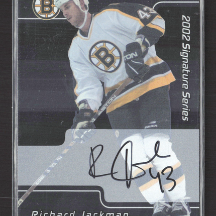 2002 In The Game Signature Series Richard Jackman #208 auto Auto