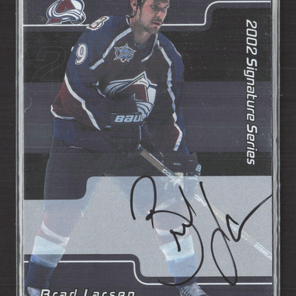 2002 In The Game Signature Series Brad Larsen #210 Autograph Auto