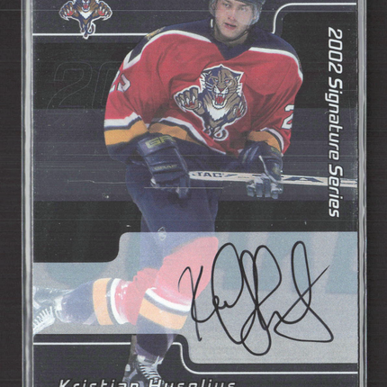 2002 In The Game Signature Series Kristian Huselius #212 auto Auto