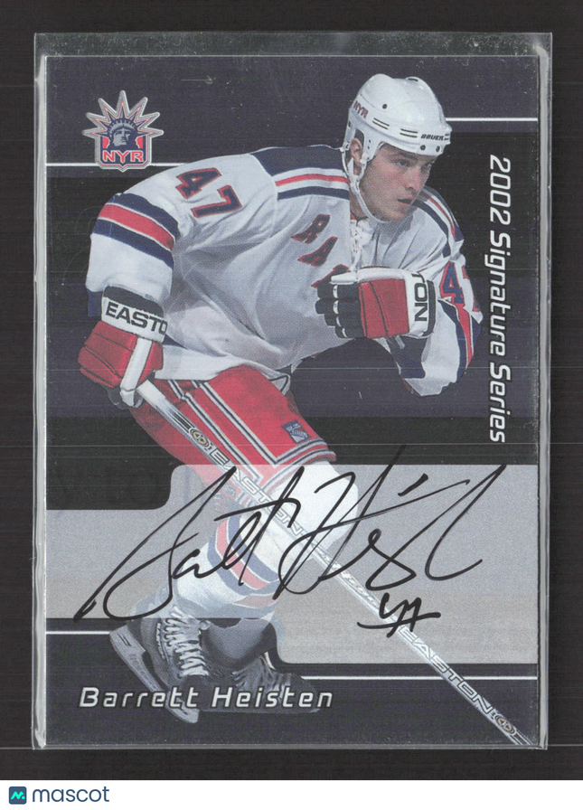 2002 In The Game Signature Series Barrett Heisten #218 auto Auto