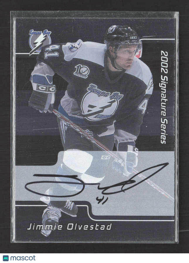 2002 In The Game Signature Series Jimmie Olvestad #222 auto Auto