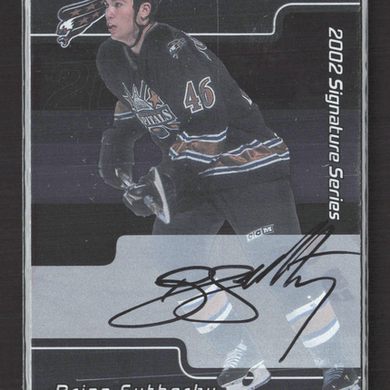2002 In The Game Signature Series Brian Sutherby #223 auto Auto