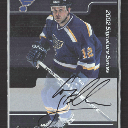 2002 In The Game Signature Series Cory Stillman #123 auto Auto