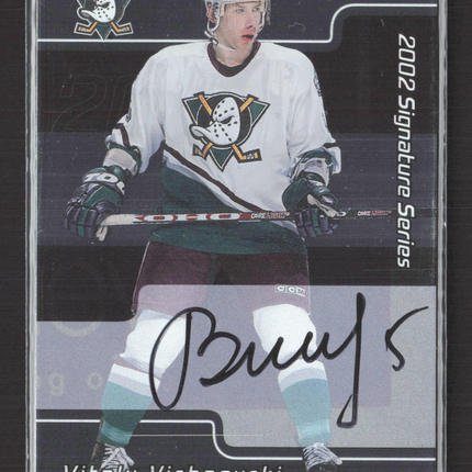 2002 In The Game Signature Series Vitaly Vishnevski #139 auto Auto