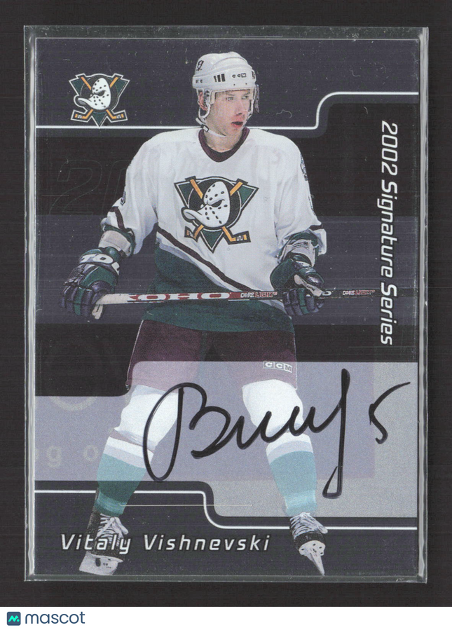 2002 In The Game Signature Series Vitaly Vishnevski #139 auto Auto