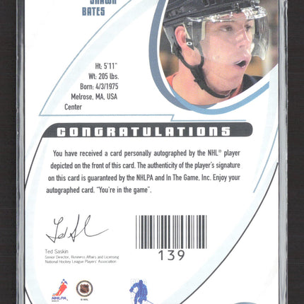 2002 In The Game BAP Signature Series Shawn Bates #087 auto Auto