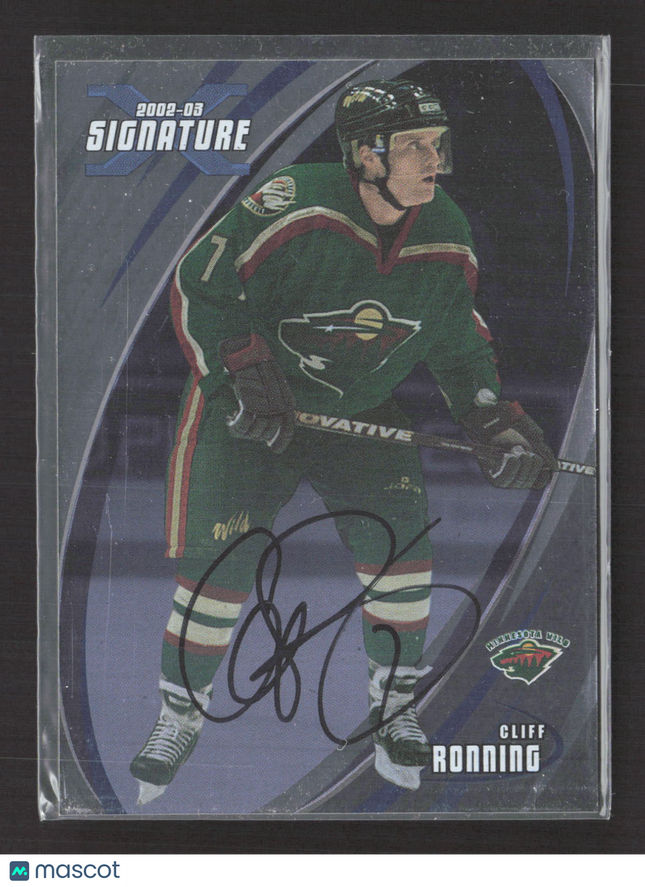 2003 In The Game BAP Signature Series Cliff Ronning #085 auto Auto