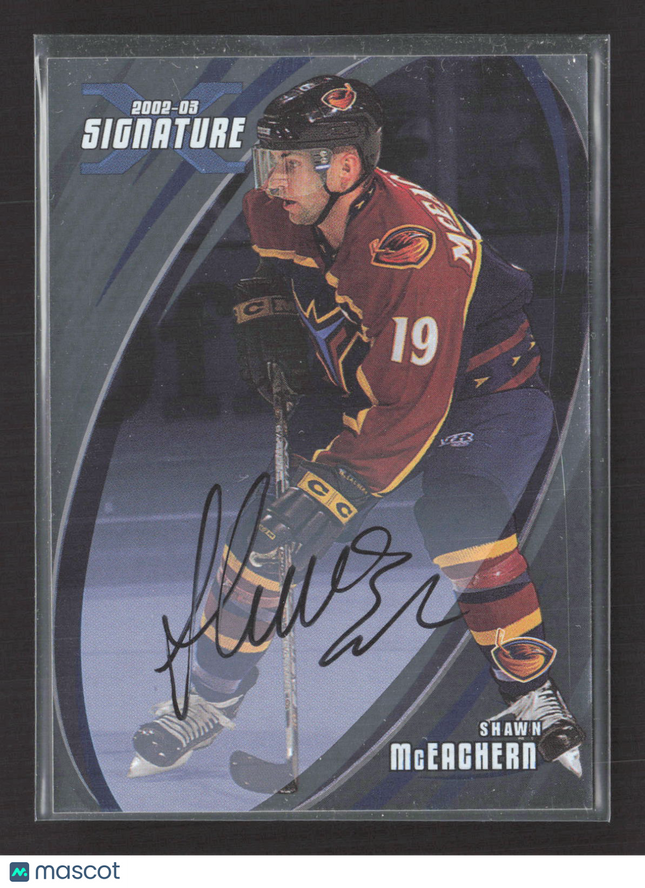 2003 In The Game Signature Series Shawn McEachern #079 auto Auto