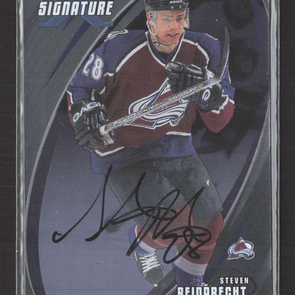 2003 In The Game Be A Player Signature Series Steven Reinprecht #047 auto Auto