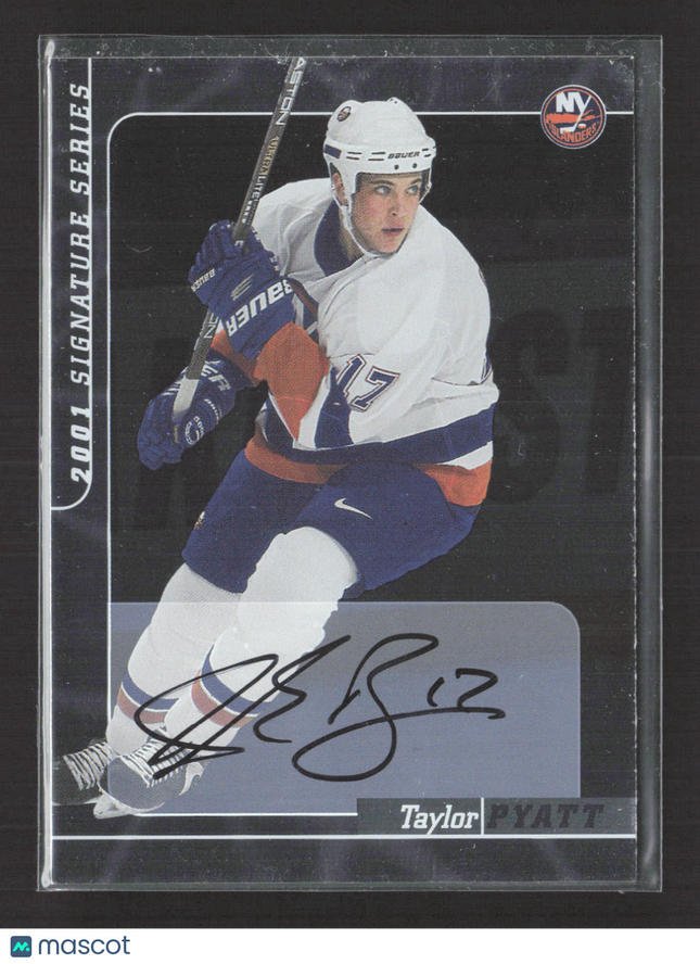 2001 In The Game Signature Series Taylor Pyatt #216 auto Auto