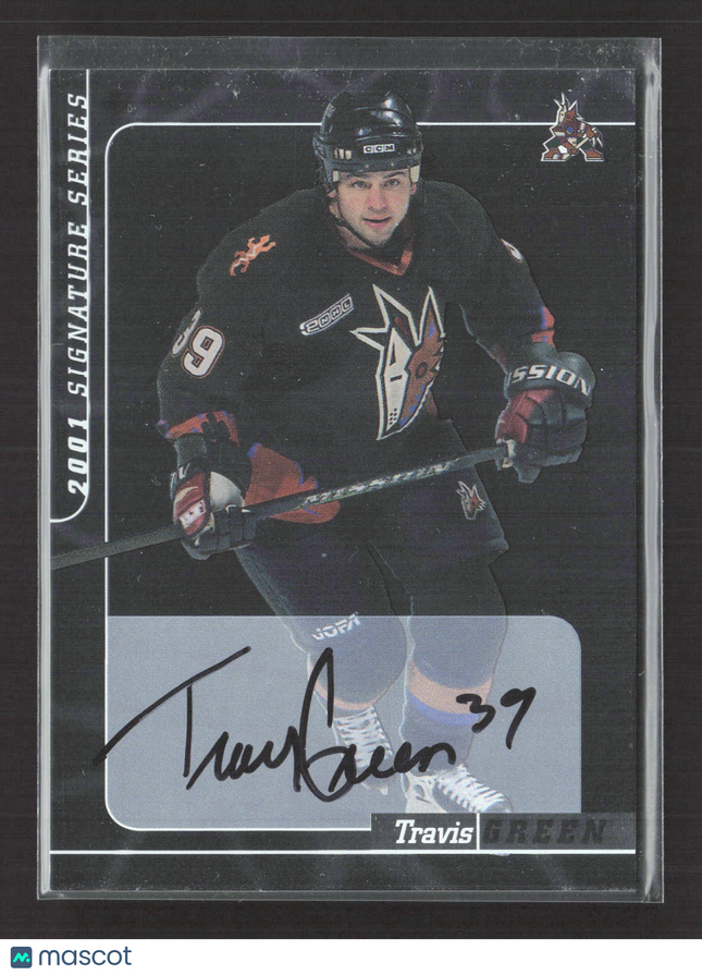 2001 In The Game Signature Series Travis Green #164 auto Auto