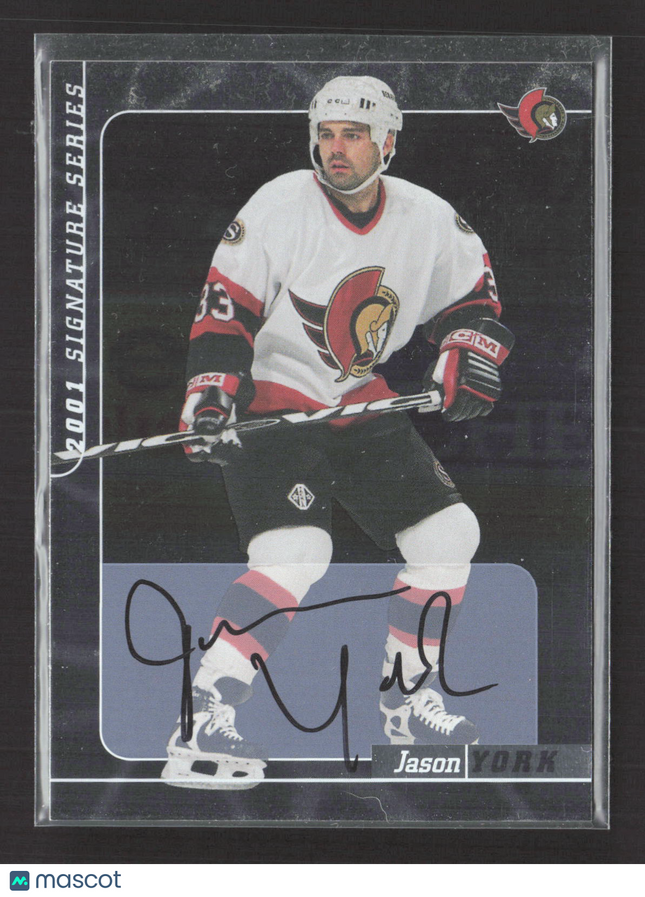 2001 In The Game Signature Series Jason York #148 auto Auto