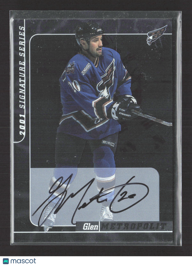 2001 In The Game Signature Series Glen Metropolit #101 auto Auto