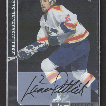2001 In The Game Signature Series Lance Pitlick #89 auto Auto