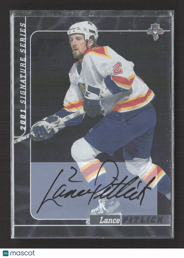 2001 In The Game Signature Series Lance Pitlick #89 auto Auto
