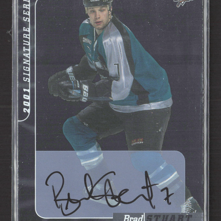 2001 In The Game Signature Series Brad Stuart #84 auto Auto