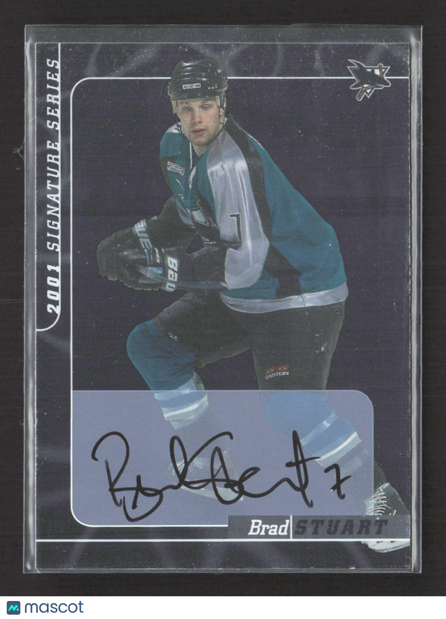 2001 In The Game Signature Series Brad Stuart #84 auto Auto