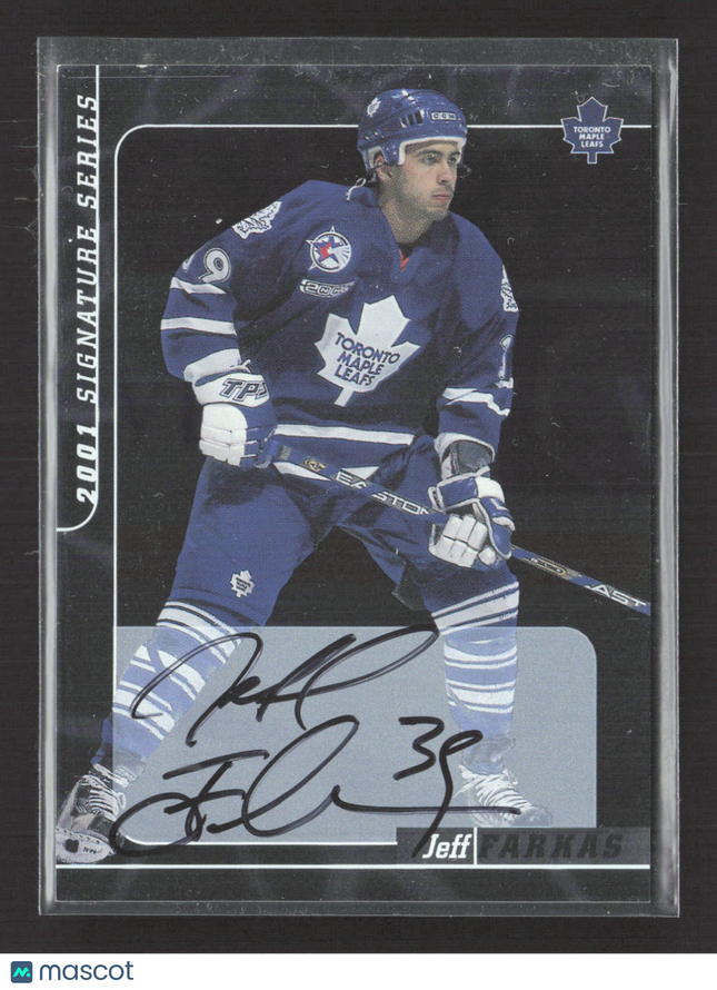 2001 In The Game Signature Series Jeff Farkas #8 auto Auto