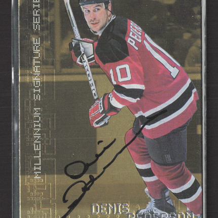 1999 In The Game Millennium Signature Series Denis Pederson #147 auto gold