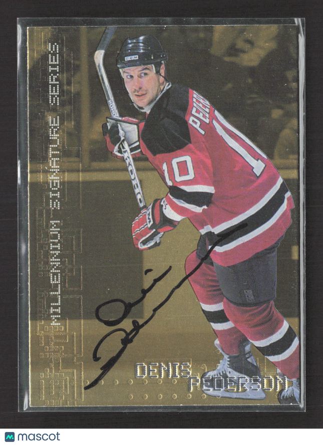 1999 In The Game Millennium Signature Series Denis Pederson #147 auto gold