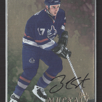 1998 Be A Player Bill Muckalt #291 auto Auto