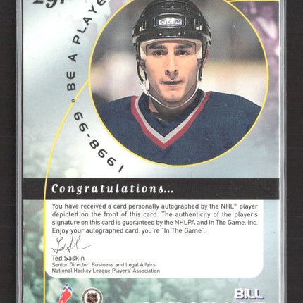 1998 Be A Player Bill Muckalt #291 auto Auto