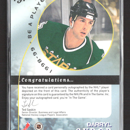 1998 Be A Player Darryl Sydor #191 auto Auto