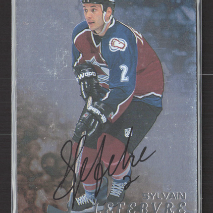 1998 In The Game Be A Player Sylvain Lefebvre #184 auto Auto