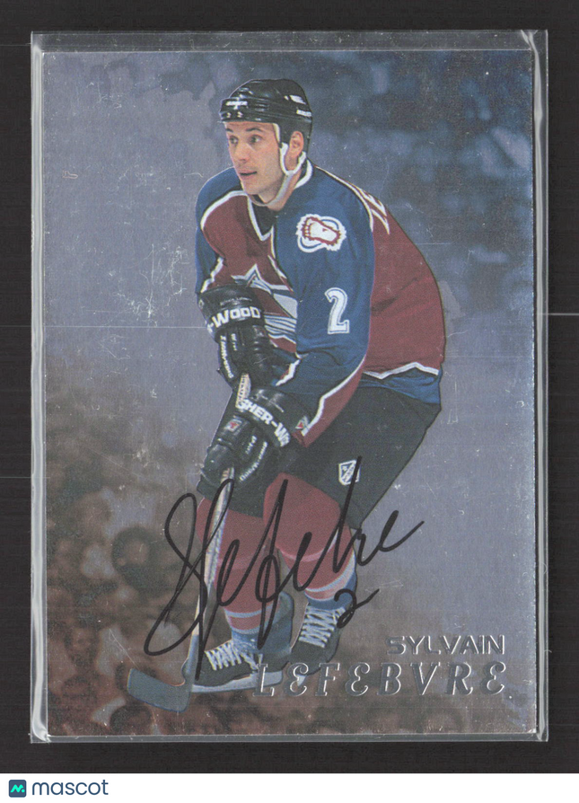 1998 In The Game Be A Player Sylvain Lefebvre #184 auto Auto