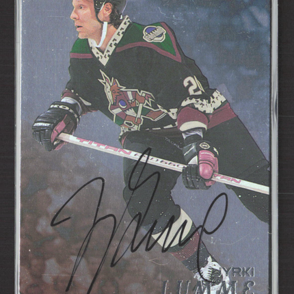 1998 Be A Player Jyrki Lumme #259 auto Auto